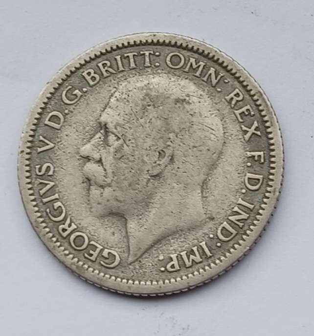 1928 King George six pence