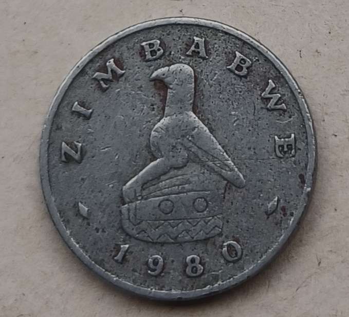 1980 Zimbabwe 5 Cent coin