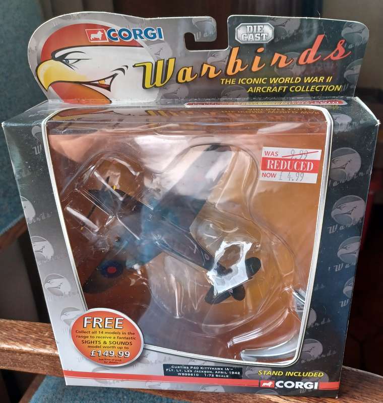 Corgi ~  Scale 1:72 ~ Curtiss P40 Kittyhawk IA Flt. Les Jackson April 1942