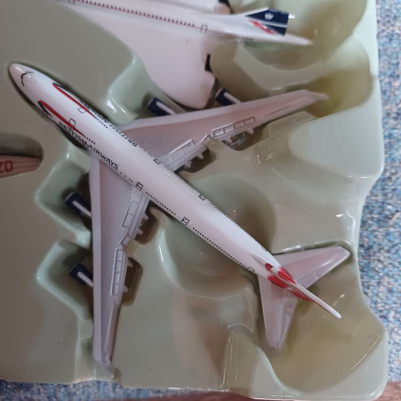 Corgi Special edition ~  Dc3-BEA, Boeing Clipper-BA, Concorde-BA & Boeing 747-BA