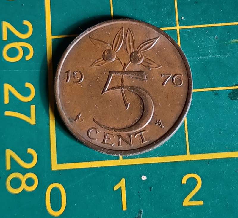 1976 Nederland ~  5cent