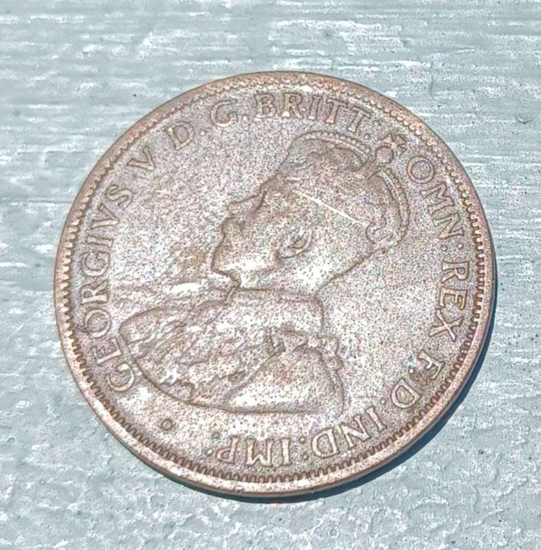 1916 Australia ~  One Half Penny
