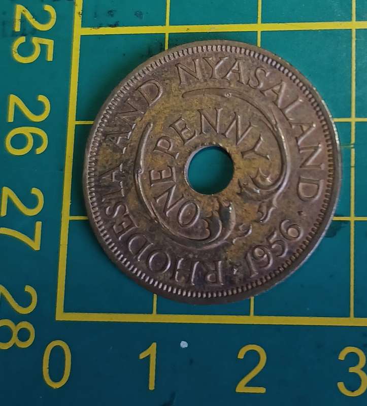 1956 Rhodesia and Nyasaland ~ penny