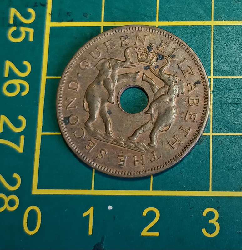 1956 Rhodesia and Nyasaland ~ penny