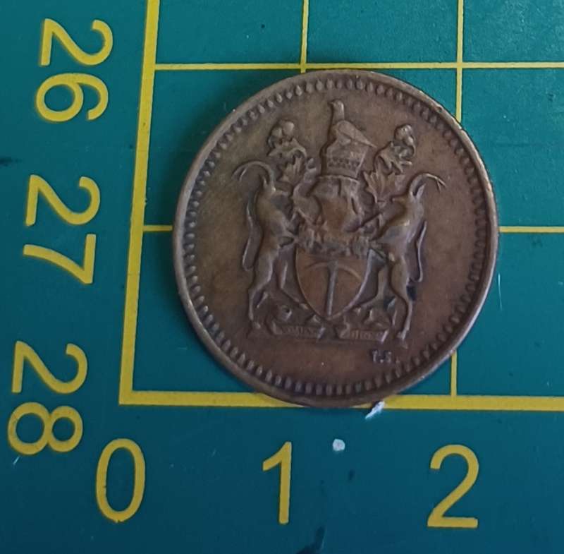 1972 Rhodesia ~ 1/2 Cent