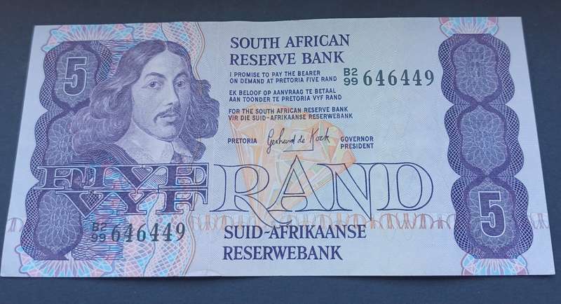 REPUBLIC OF SOUTH AFRICA - 5 RAND B2 99 646449