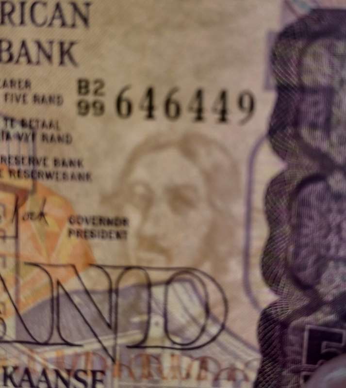 REPUBLIC OF SOUTH AFRICA - 5 RAND B2 99 646449