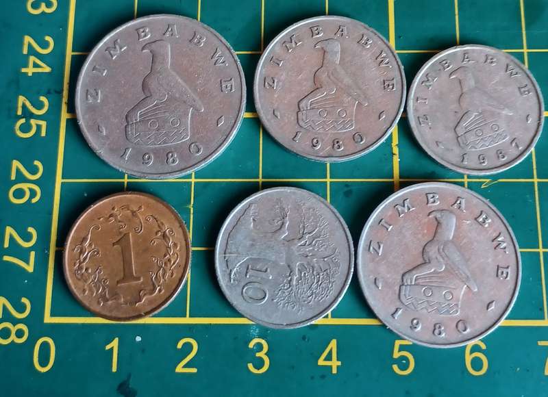 Zimbabwe Coins ~ Lot of 6