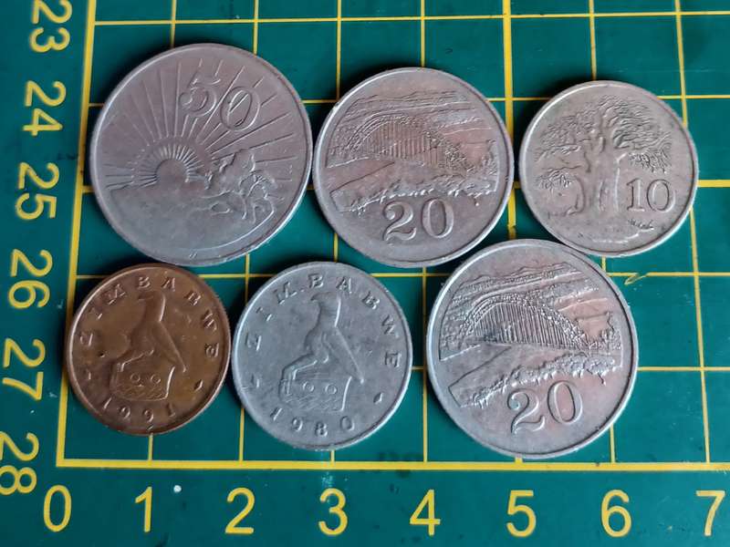 Zimbabwe Coins ~ Lot of 6