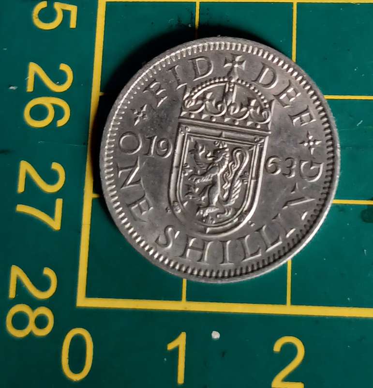 1963 ~ One Shilling ~ United Kingdom