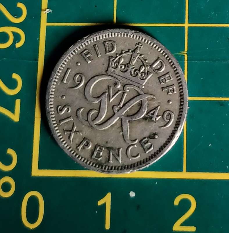 1949 ~ Six Pence  ~ United Kingdom