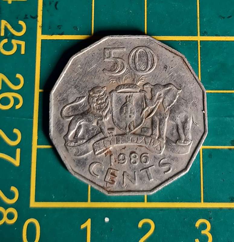 1986 50 Cents ~ Swaziland