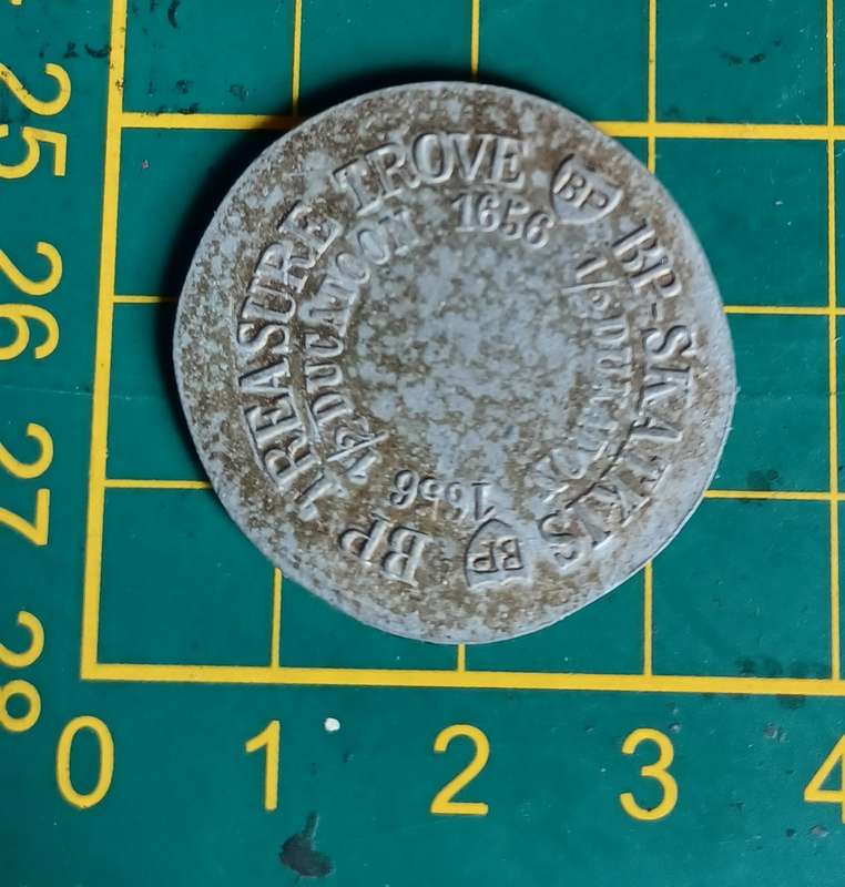 1960's "BP" Treasure Trove /Skatkis Token ~ 1656 rix dollar