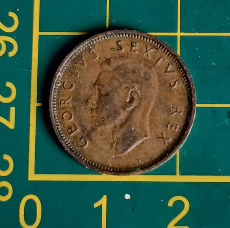 1952 ~ 1/4D ~ 1/4 Penny ~ Farthing ~ South Africa