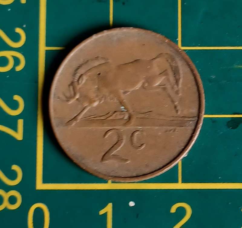 Old RSA 2 Cent Coin 1983