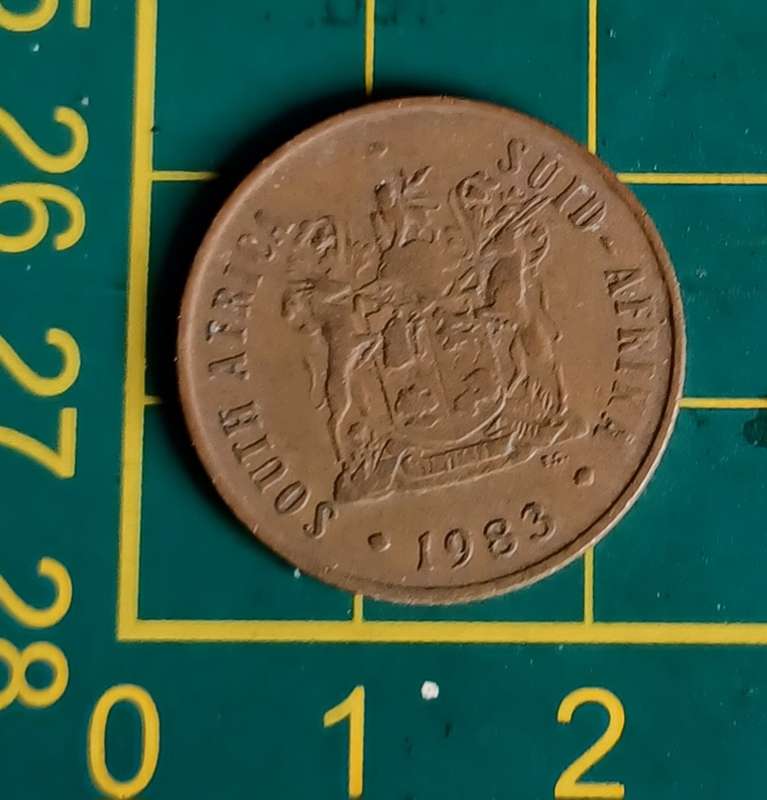 Old RSA 2 Cent Coin 1983