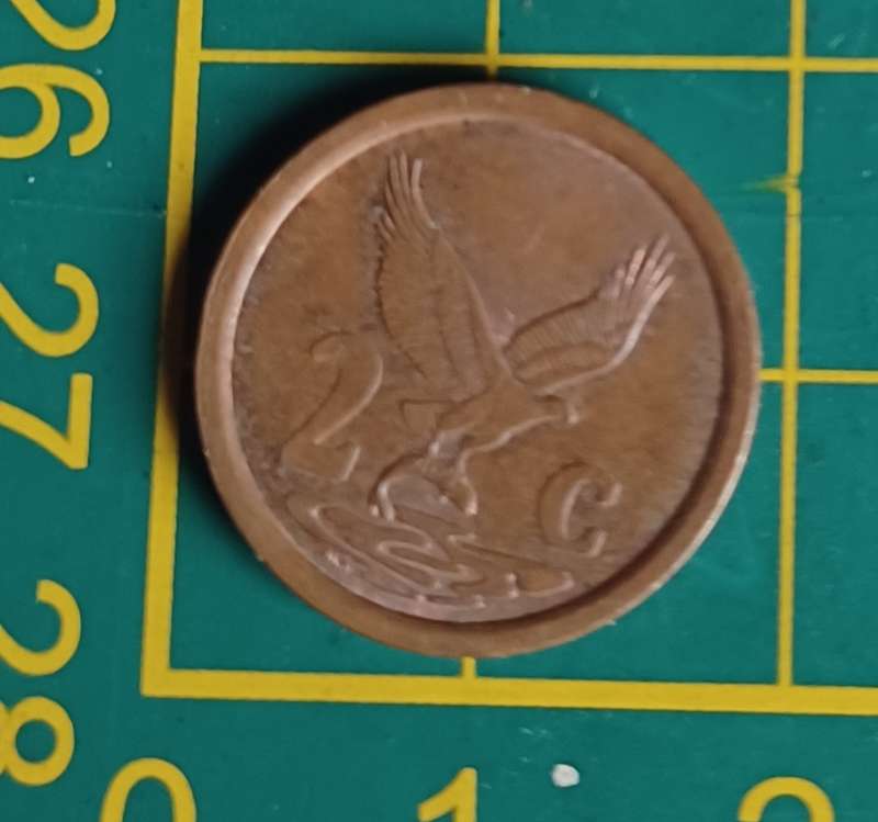RSA 2 Cent Coin 1995