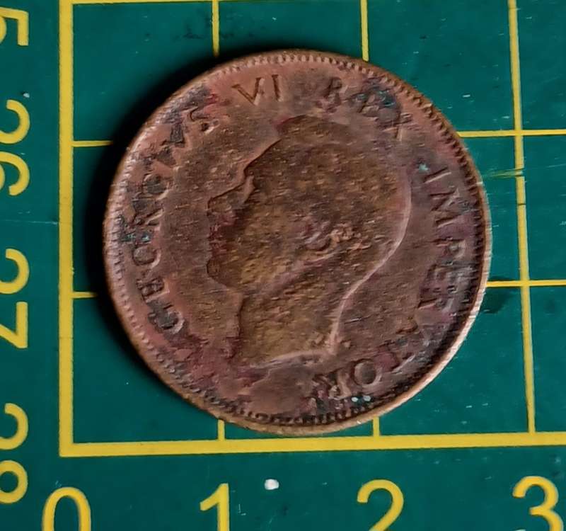1942 ~ 1/2D ~ 1/2 Penny ~ South Africa