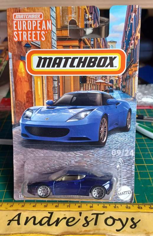 2023 Long Card ~ Matchbox European Streets ~ 09/24 2008 Lotus Evora