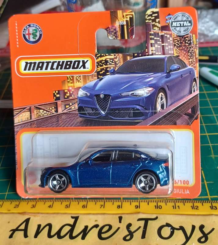 2021 Short Card ~ Matchbox 26/100 ~ 2016 Alfa Romeo Giulia