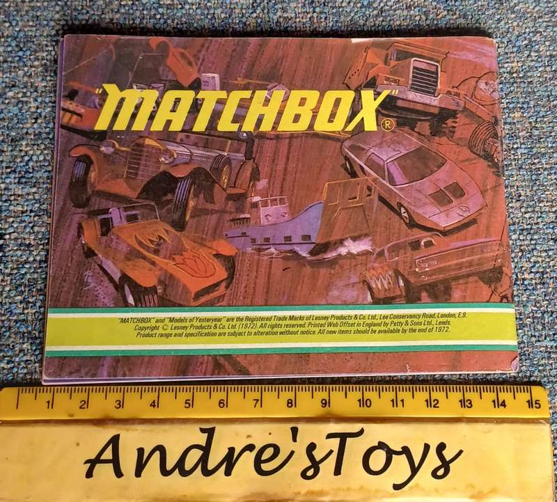 1972 Matchbox catalog