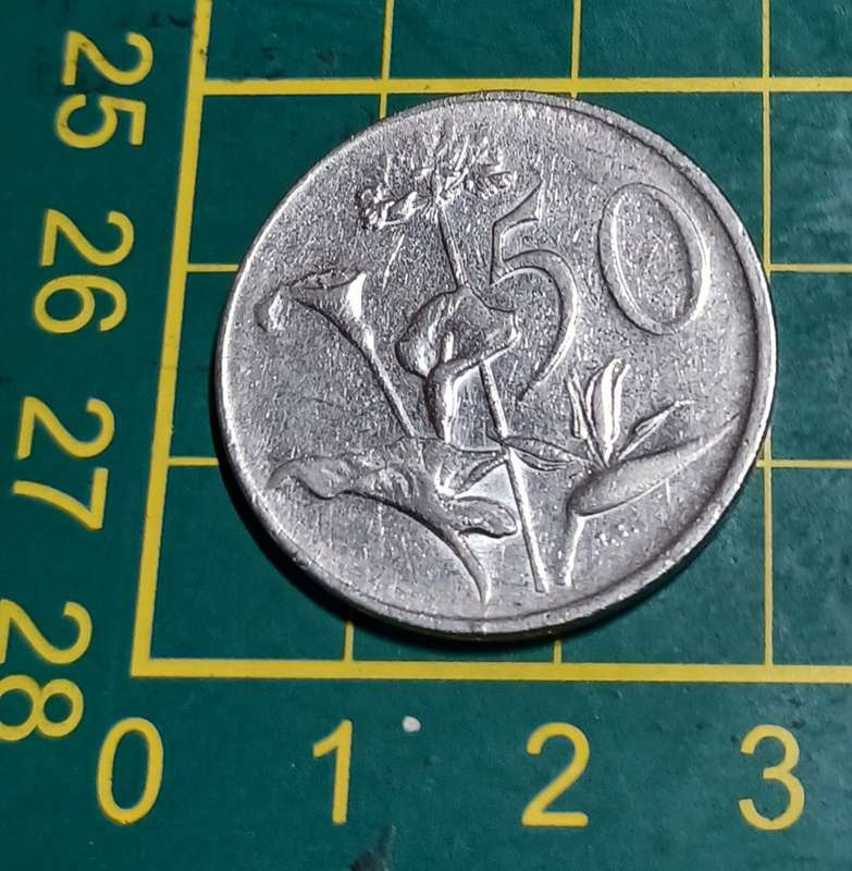 1989 ~ FIFTY CENT RSA NICKEL COIN