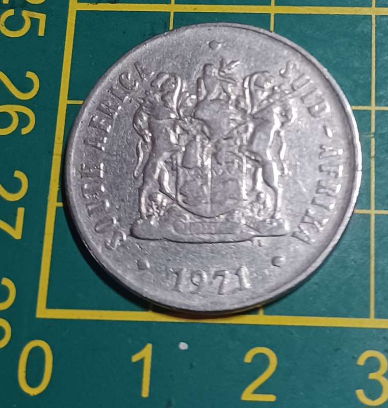 1971 ~ FIFTY CENT RSA NICKEL COIN