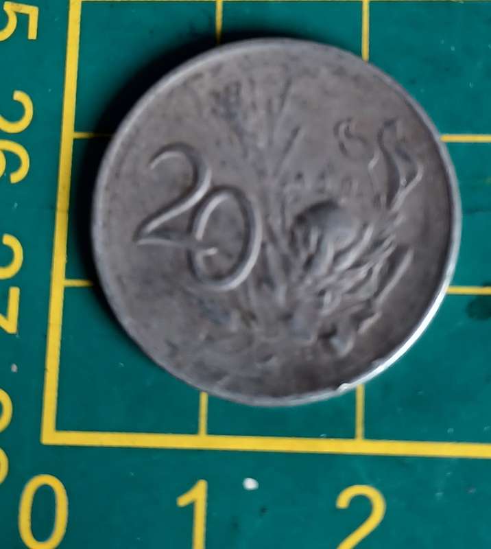 1965 ~ RSA English 20 cent