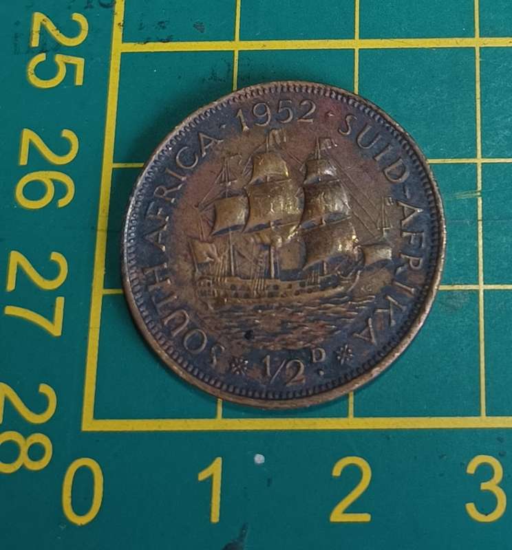 SA Union: 1952 Half penny 1/2d