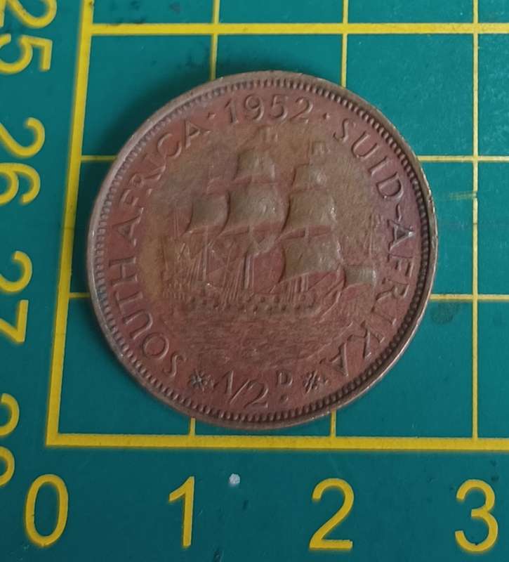 SA Union: 1952 Half penny 1/2d