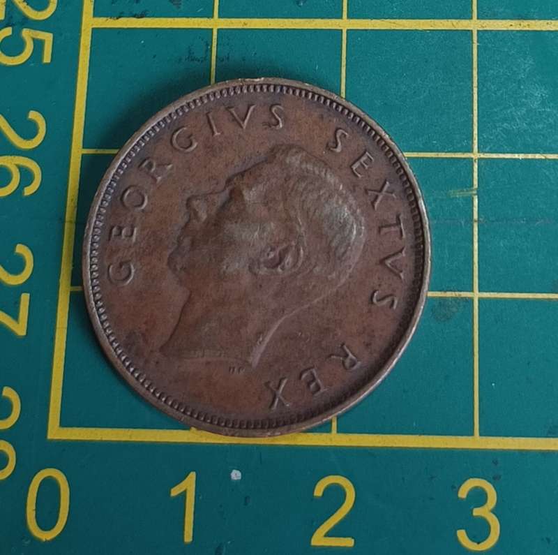 SA Union: 1952 Half penny 1/2d