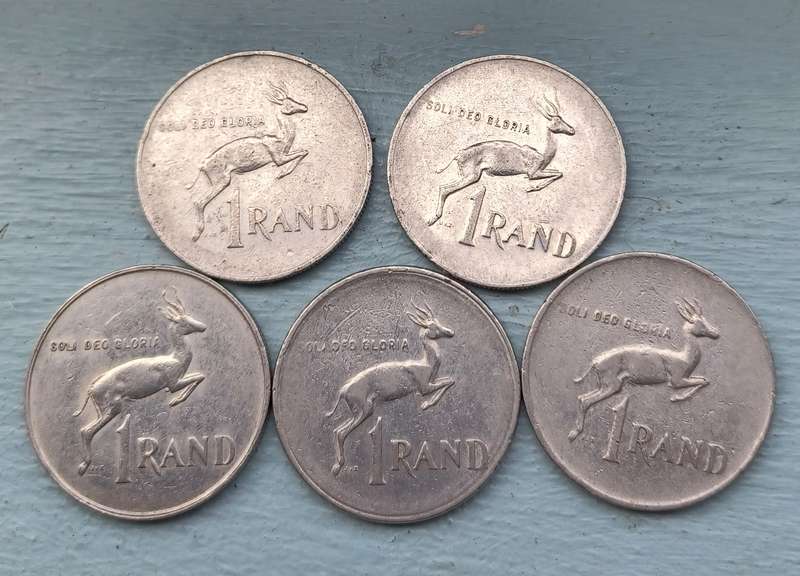 Old RSA one Rand Coins (5)