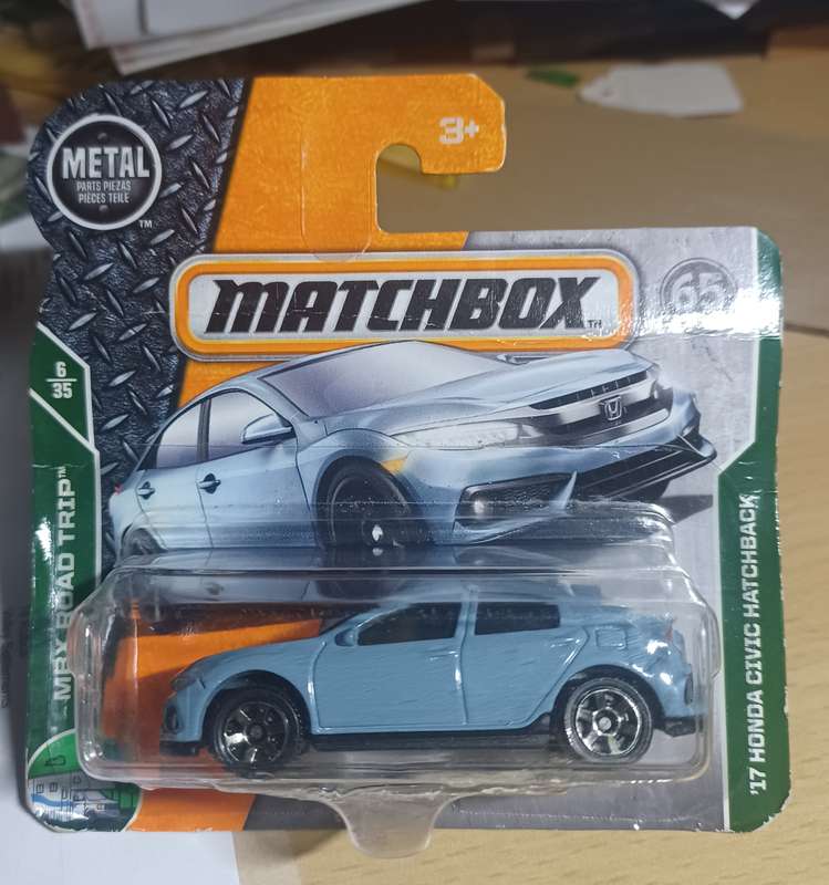 2017 Short Card ~ Matchbox 7/125 ~ 17 Honda Civic Hatchback