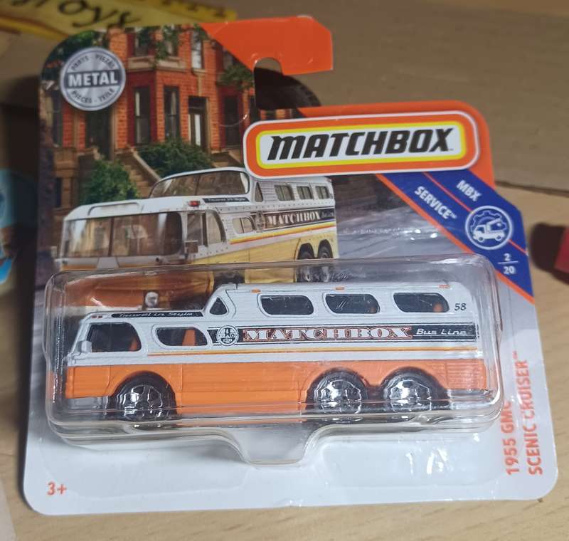 2018 Short Card ~ Matchbox 8/125 ~ 1955 Scenic Cruiser