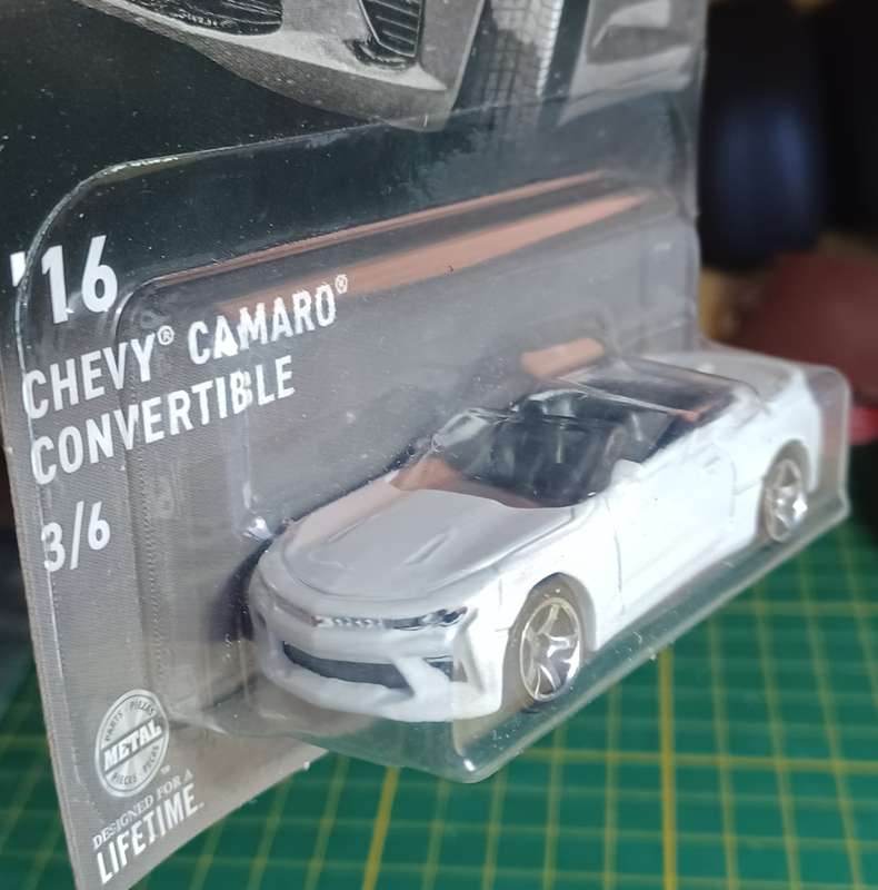 2023 Matchbox ~ Long Card` ~ '16 Chevy Camaro Convertible #3/6