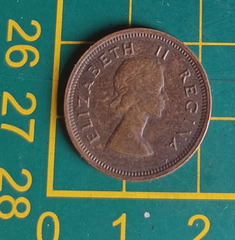 1953 ~ 1/4D ~ 1/4 Penny ~ Farthing ~ South Africa