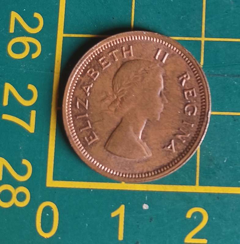 1955 ~ 1/4D ~ 1/4 Penny ~ Farthing ~ South Africa