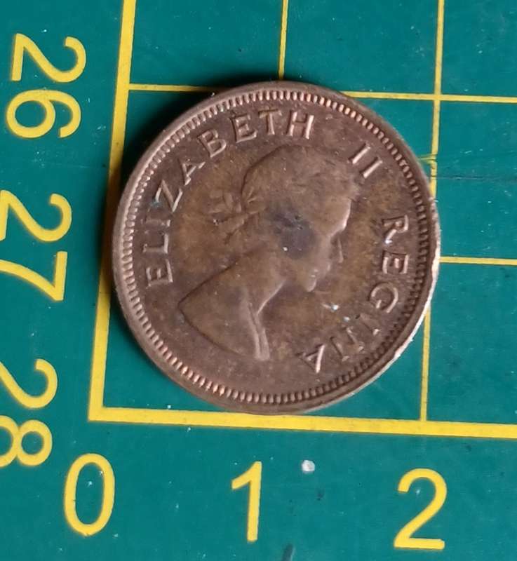 1955 ~ 1/4D ~ 1/4 Penny ~ Farthing ~ South Africa