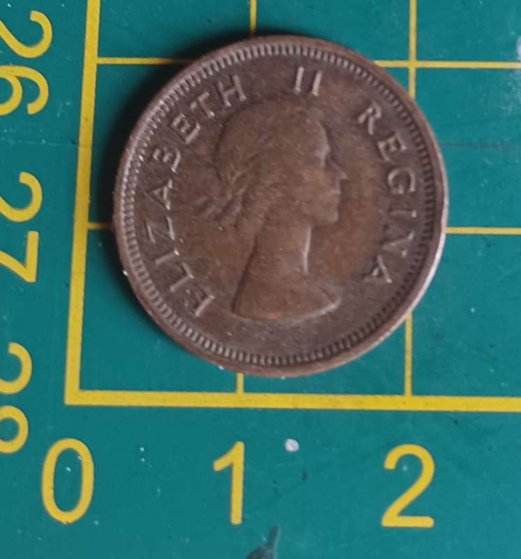 1953 ~ 1/4D ~ 1/4 Penny ~ Farthing ~ South Africa