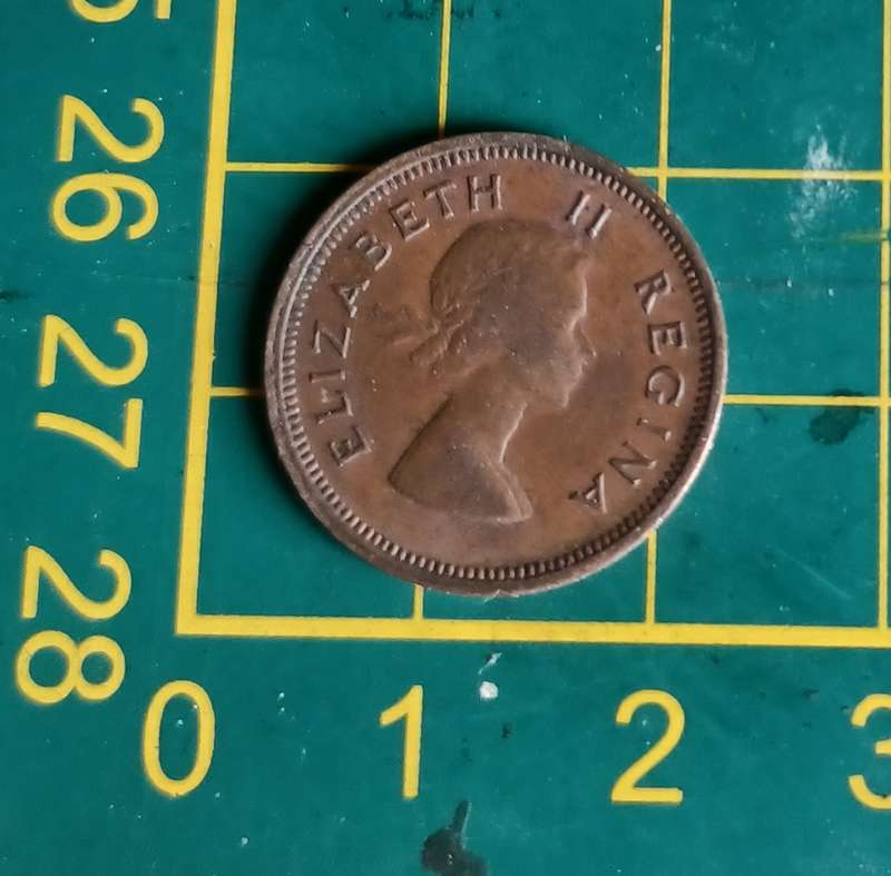 1954 ~ 1/4D ~ 1/4 Penny ~ Farthing ~ South Africa