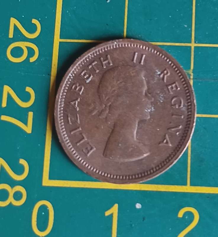 1954 ~ 1/4D ~ 1/4 Penny ~ Farthing ~ South Africa