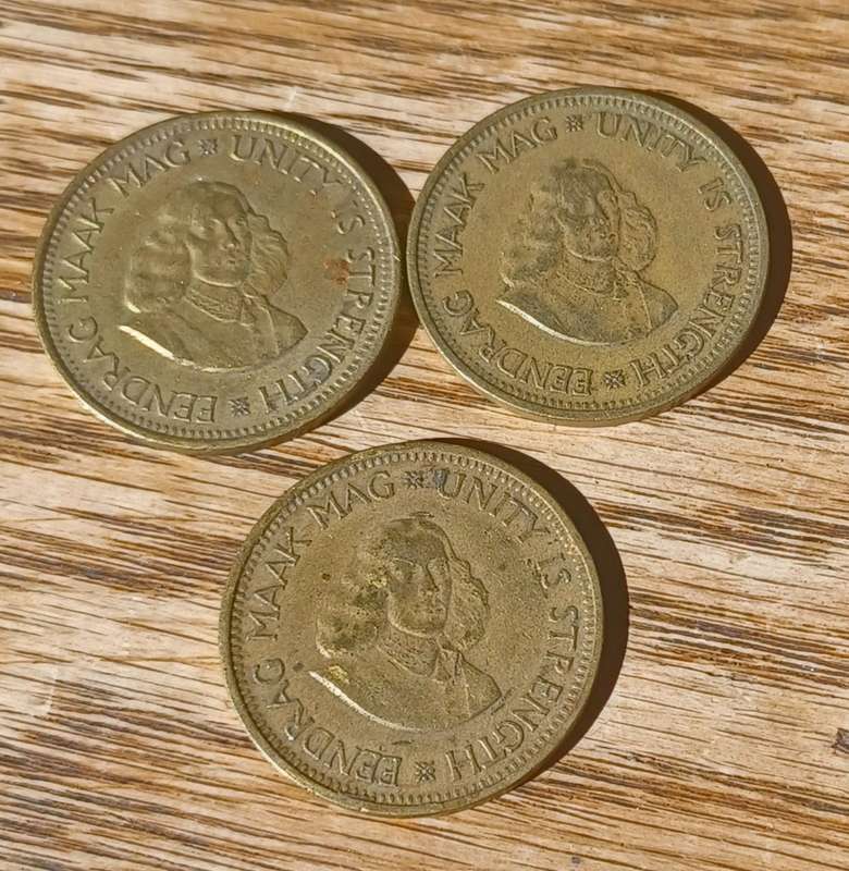 1961, 1962  & 1963 ~ 1/2 Cent ~ South Africa