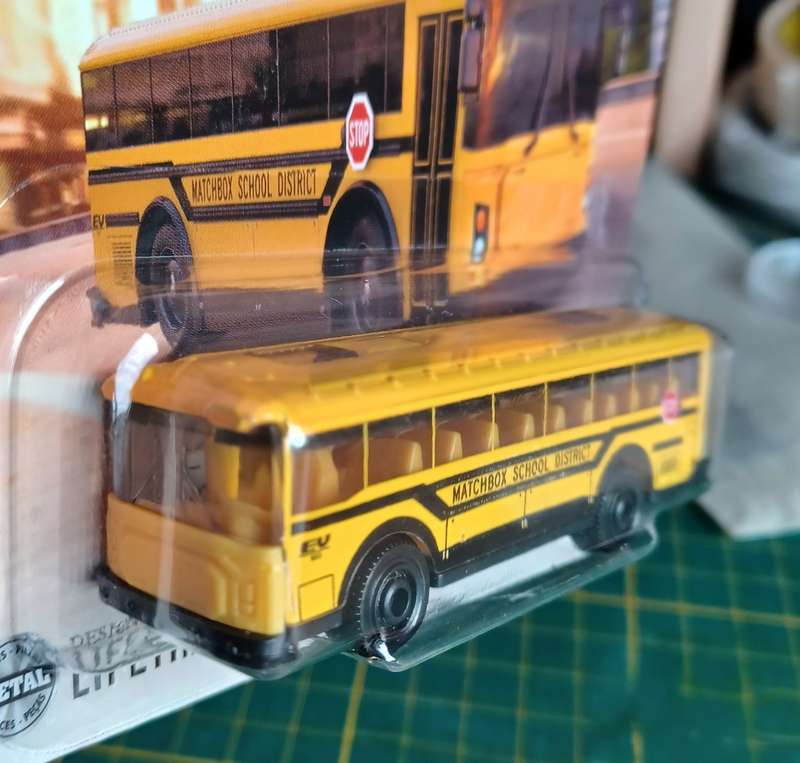 2024 Matchbox `Short Card` ~ No123/125 MBX EV School Bus