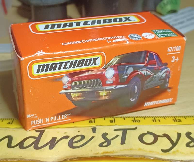 2021 Matchbox Power Grab ~ 47/100  ~ Push N Puller ~ Mint in Sealed Box