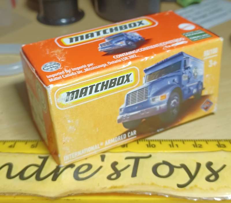 2021 Matchbox Power Grab ~ 80/100  ~ International Armored Car ~ Mint in Sealed Box