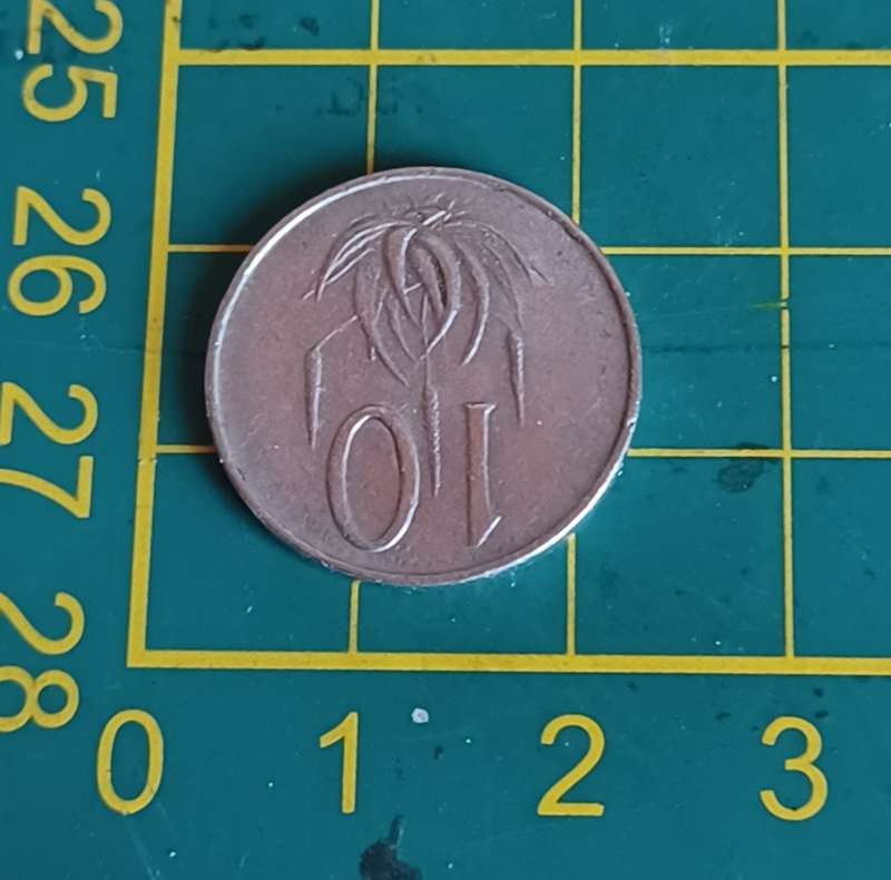 1965 ~ 10cent coin ~ South Africa