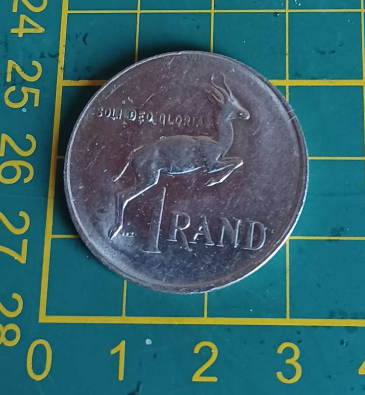 1990 ~ 1R coin ~ South Africa