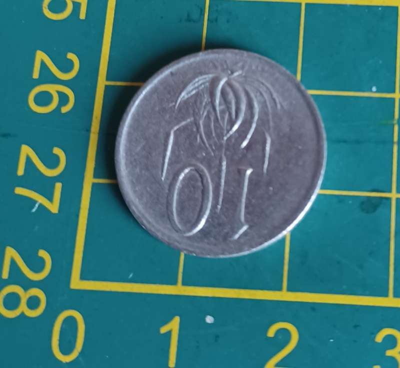 1989 10 Cent Coin ~ South Africa