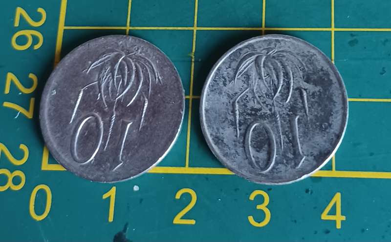 1988 1989 10 Cent Coin ~ South Africa