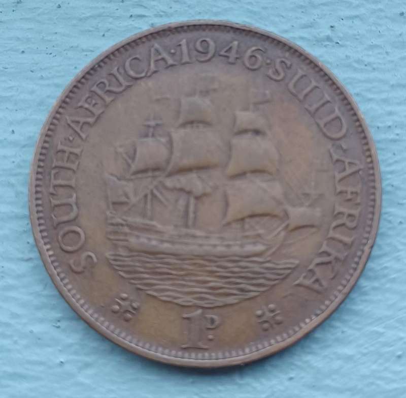 1946 ~ SA Union 1 Penny 1d